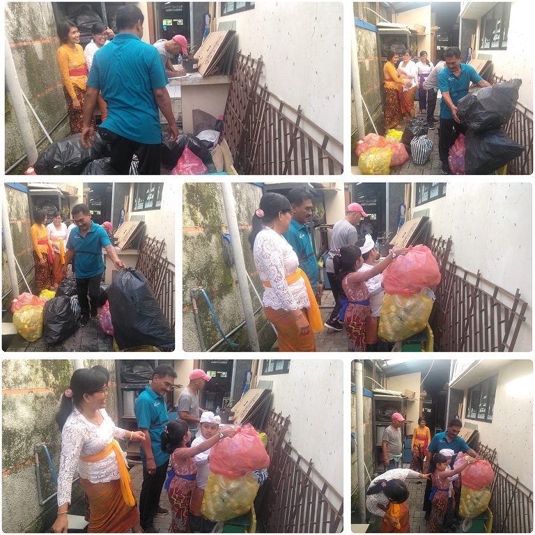 SOSIALISASI BANK SAMPAH DI TK. BALI PUBLIK SCHOOL LINGKUNGAN DESA SUMERTA KELOD
